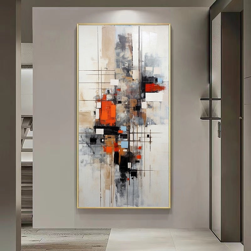 Handcrafted Abstract Painting, Modern Wall Art for Home Decor AB2065