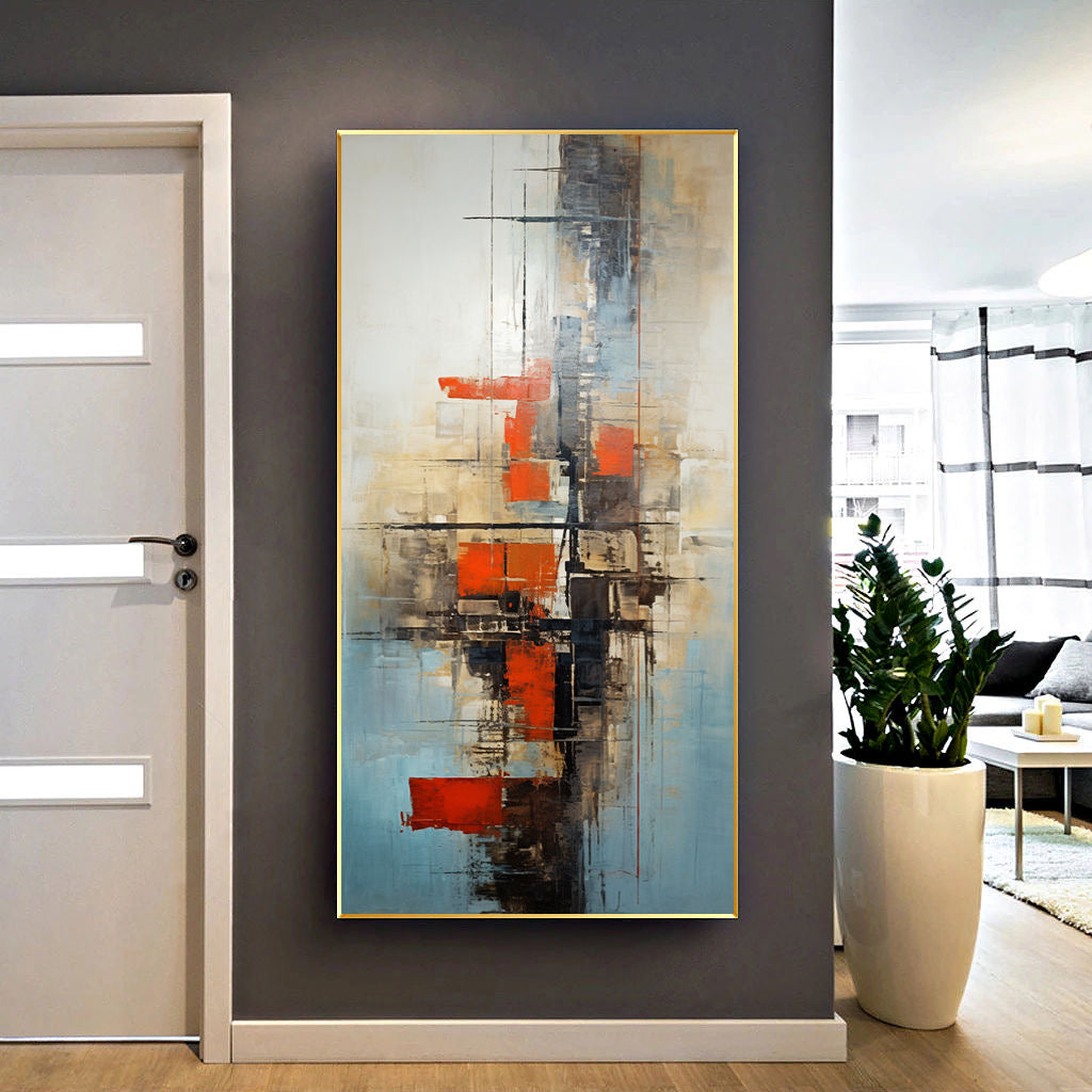 Handcrafted Abstract Painting, Modern Wall Art for Home Decor AB2066
