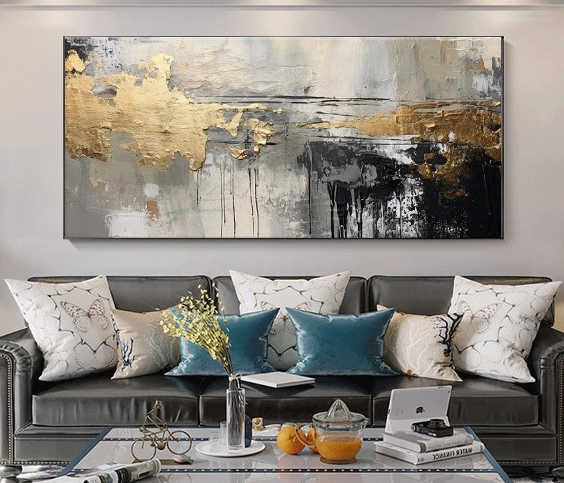 Handcrafted Abstract Painting, Modern Wall Art for Home Decor AB2071