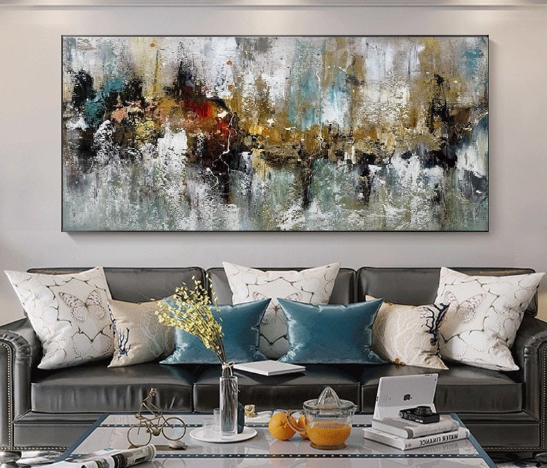 Handcrafted Abstract Painting, Modern Wall Art for Home Decor AB2072