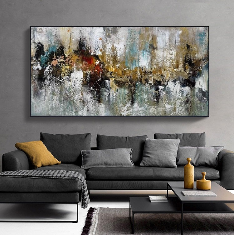 Handcrafted Abstract Painting, Modern Wall Art for Home Decor AB2072