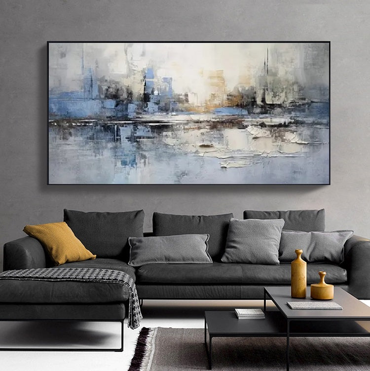 Handcrafted Abstract Painting, Modern Wall Art for Home Decor AB2073