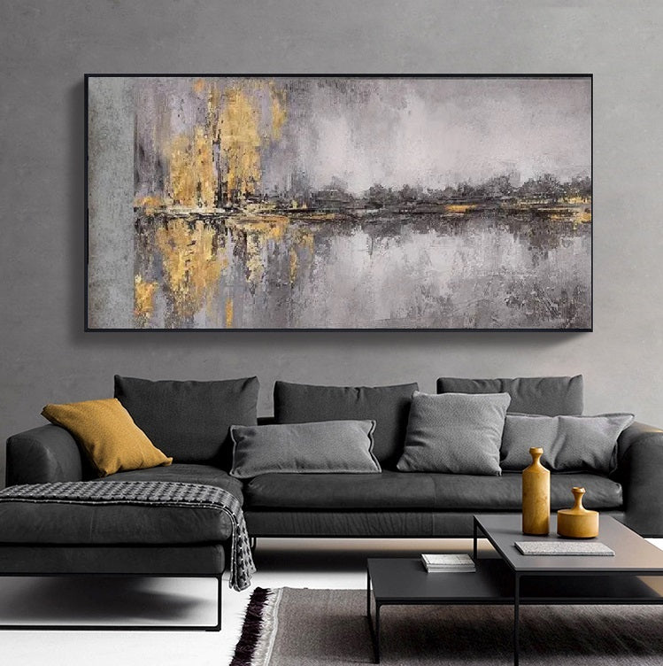 Handcrafted Abstract Painting, Modern Wall Art for Home Decor AB2074