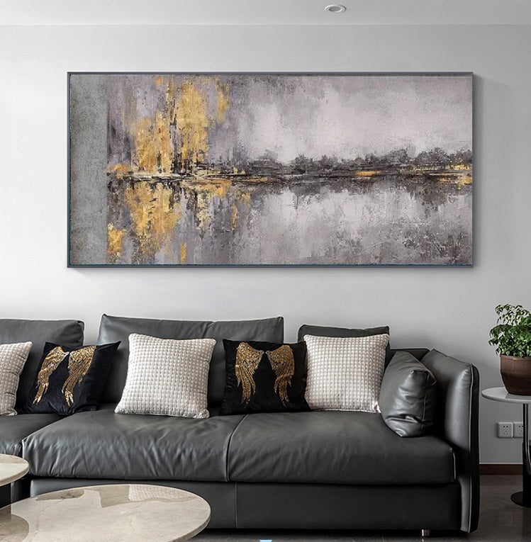 Handcrafted Abstract Painting, Modern Wall Art for Home Decor AB2074