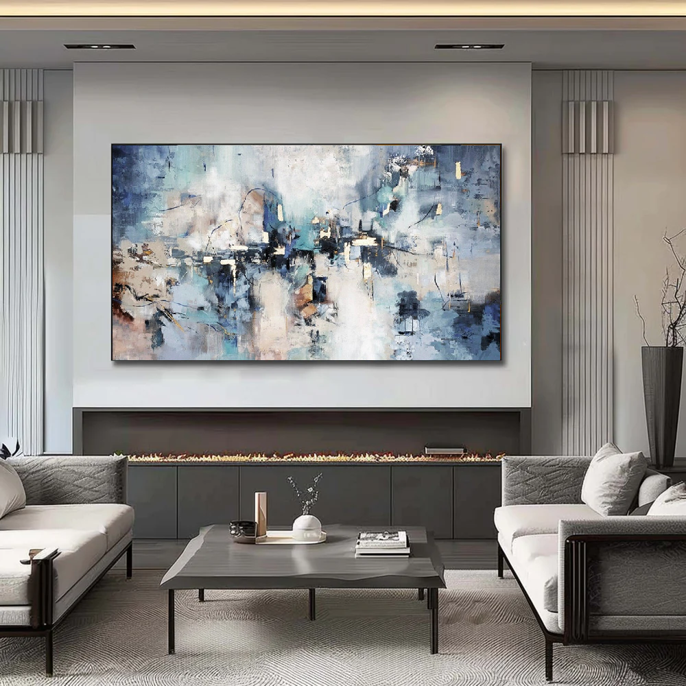 Handcrafted Abstract Painting, Modern Wall Art for Home Decor AB2076