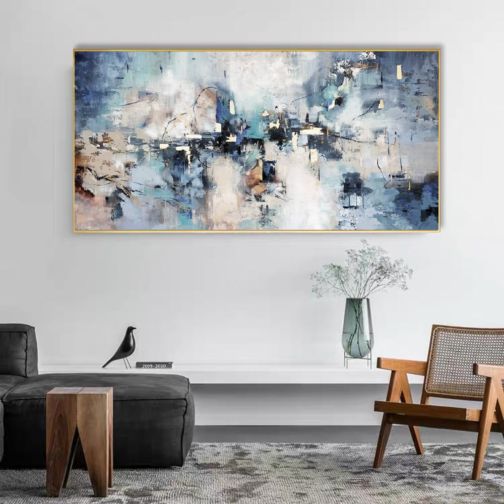 Handcrafted Abstract Painting, Modern Wall Art for Home Decor AB2076