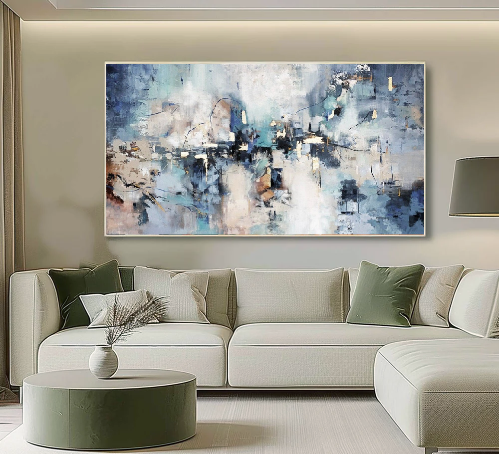 Handcrafted Abstract Painting, Modern Wall Art for Home Decor AB2076