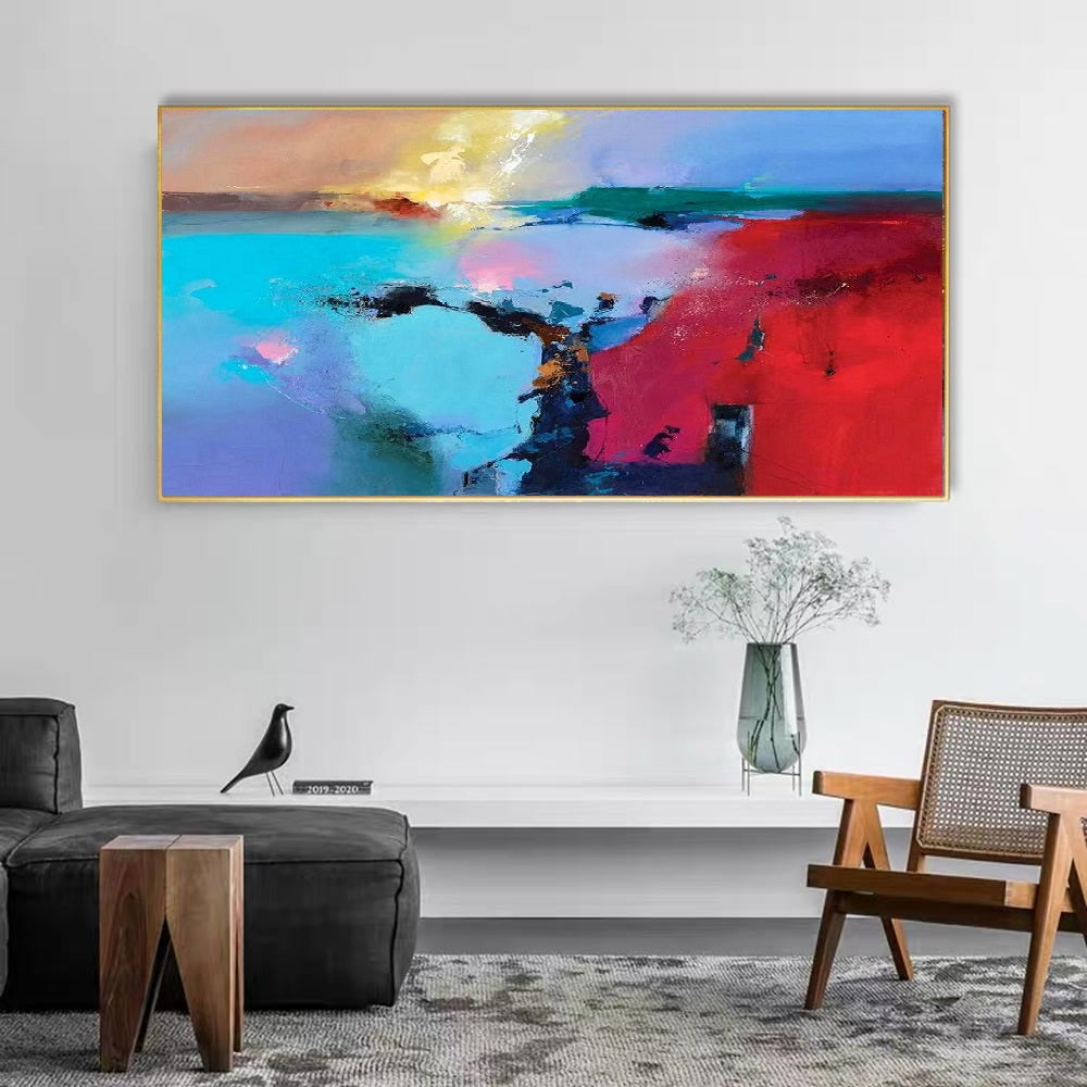 Handcrafted Abstract Painting, Modern Wall Art for Home Decor AB2078