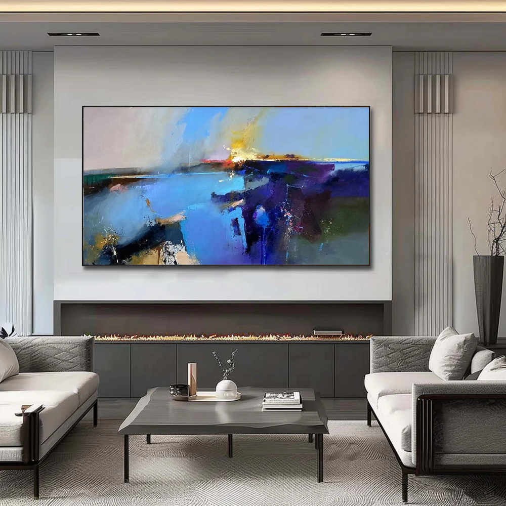 Handcrafted Abstract Painting, Modern Wall Art for Home Decor AB2080