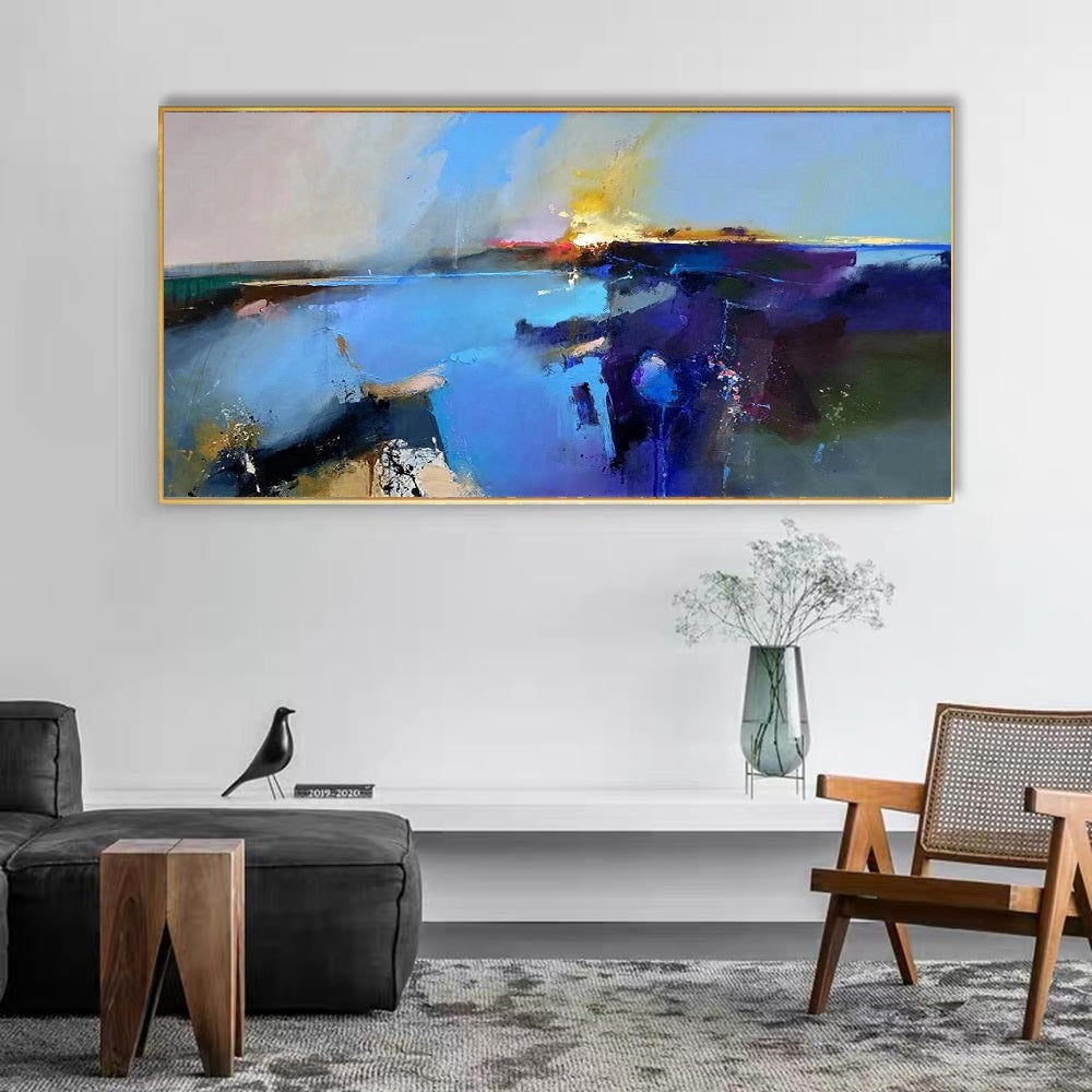 Handcrafted Abstract Painting, Modern Wall Art for Home Decor AB2080