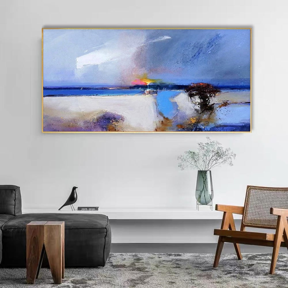 Handcrafted Abstract Painting, Modern Wall Art for Home Decor AB2081