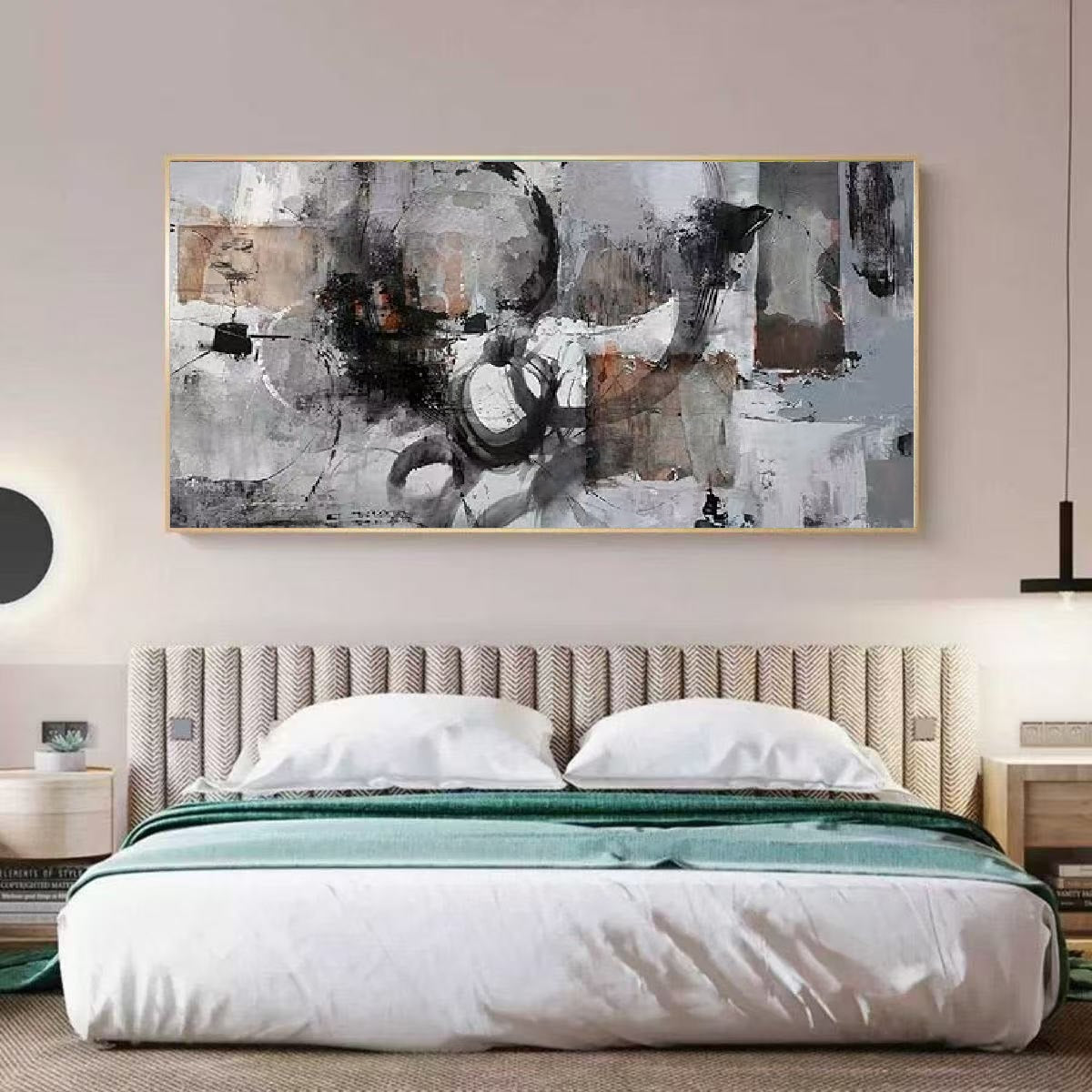 Handcrafted Abstract Painting, Modern Wall Art for Home Decor AB2083