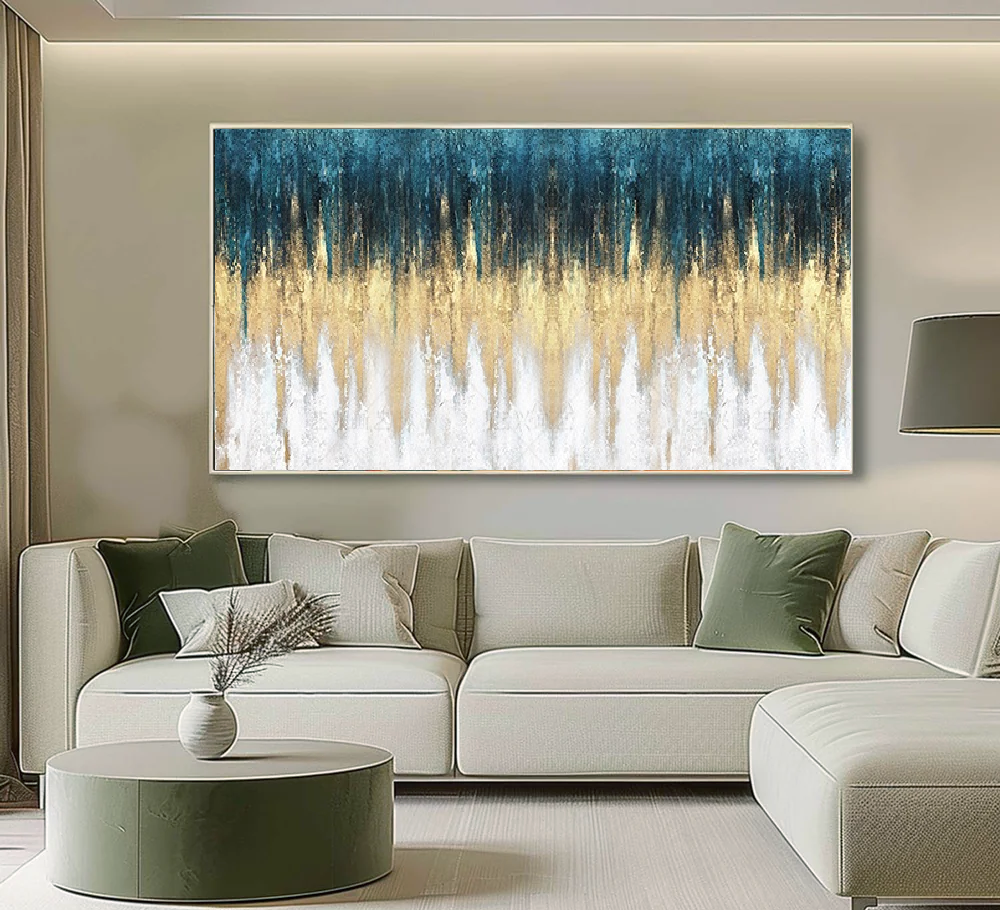 Handcrafted Abstract Painting, Modern Wall Art for Home Decor AB2087
