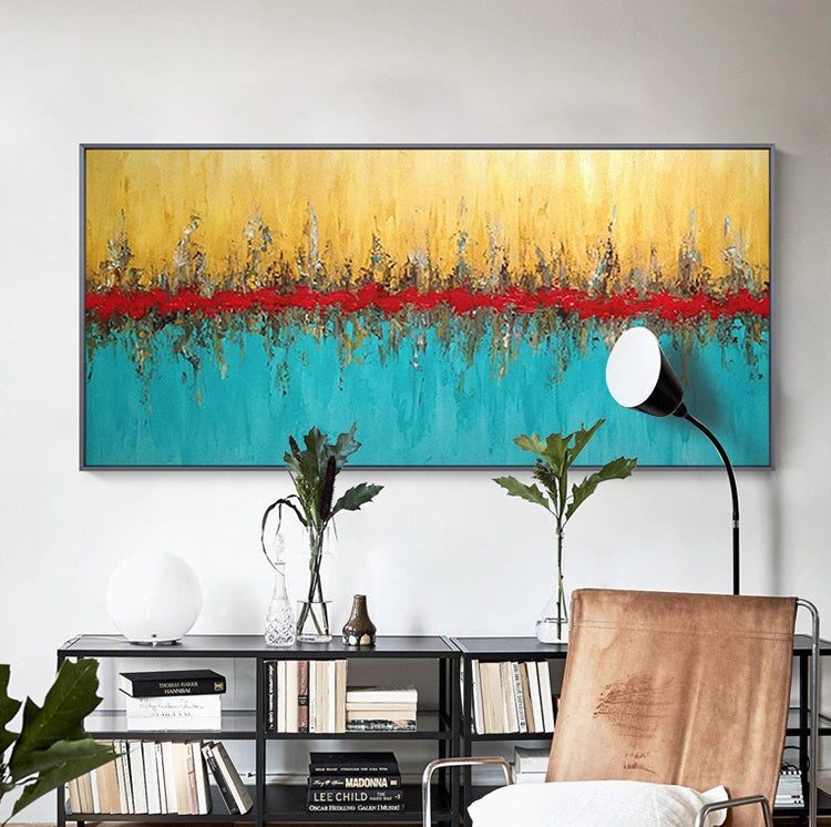 Handcrafted Abstract Painting, Modern Wall Art for Home Decor AB2089