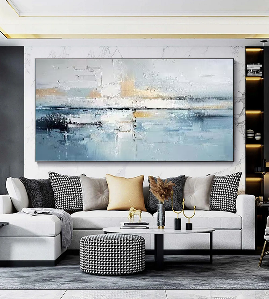 Handcrafted Abstract Painting, Modern Wall Art for Home Decor AB2096