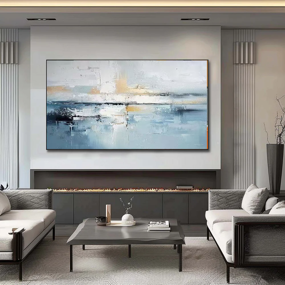Handcrafted Abstract Painting, Modern Wall Art for Home Decor AB2096