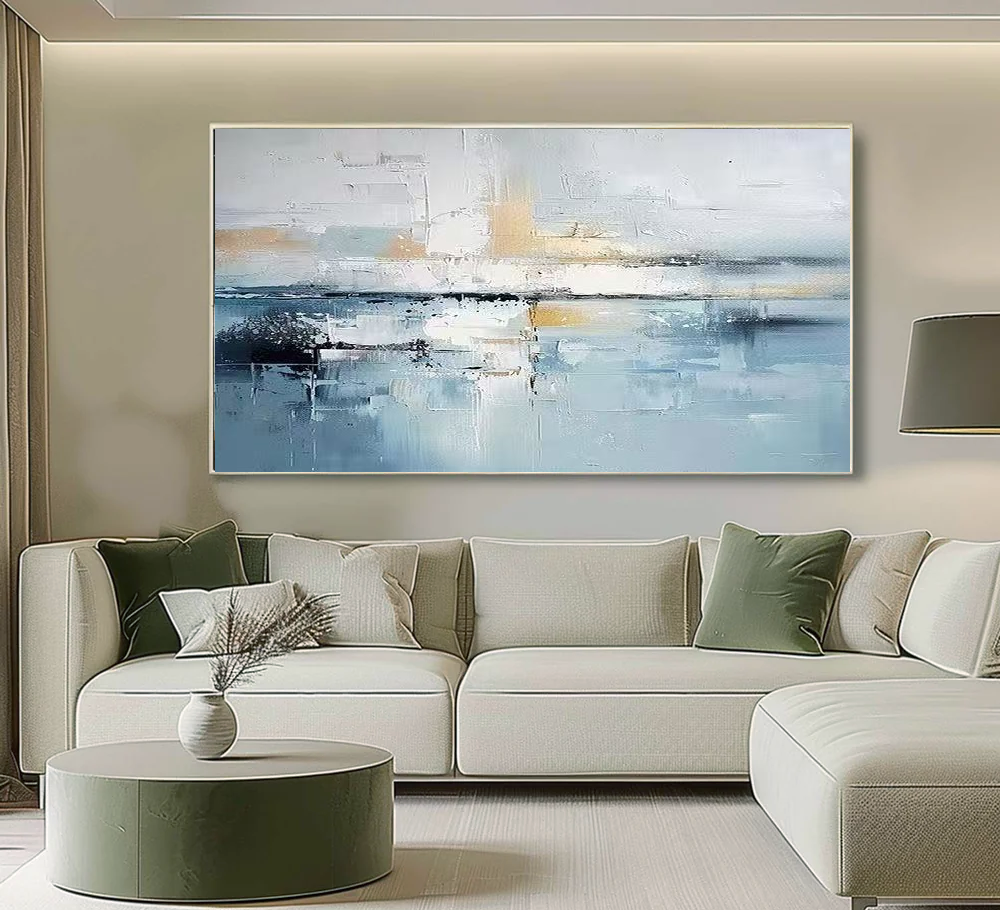 Handcrafted Abstract Painting, Modern Wall Art for Home Decor AB2096