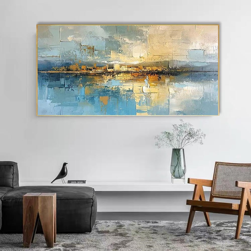 Handcrafted Abstract Painting, Modern Wall Art for Home Decor AB2097
