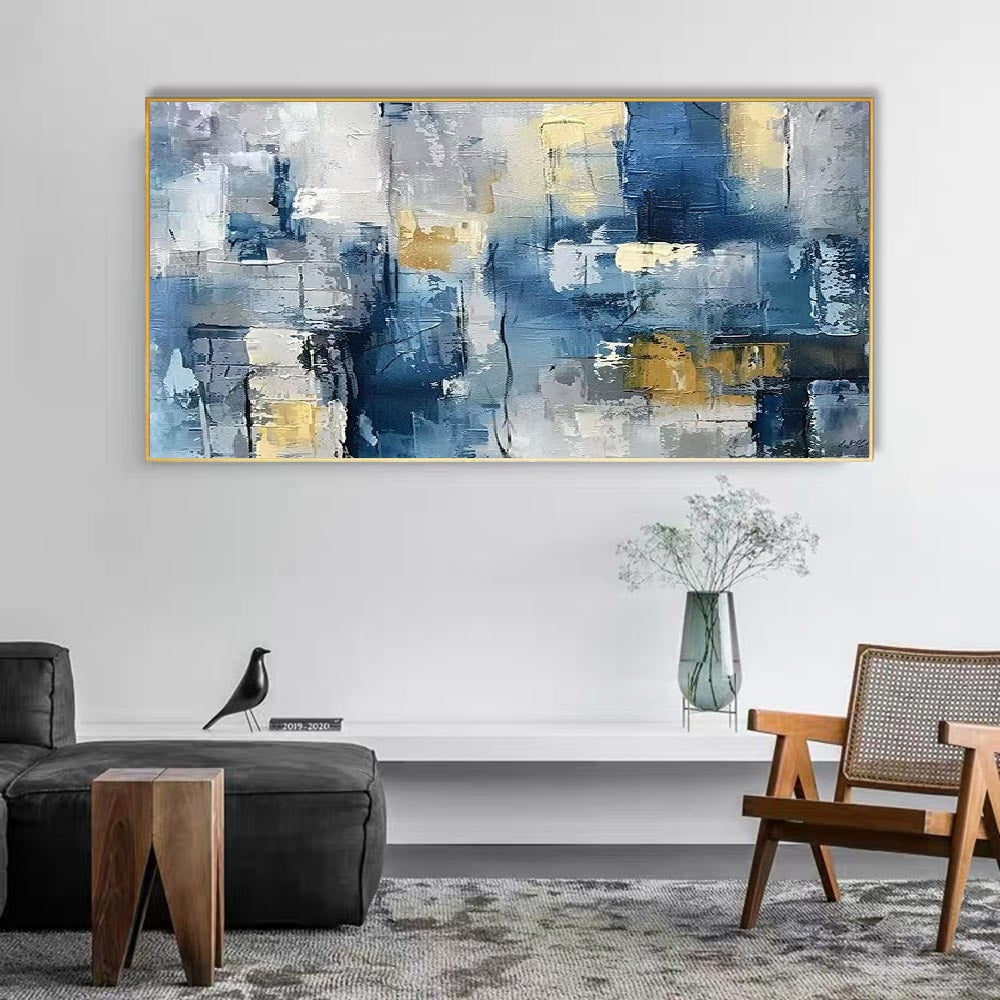 Handcrafted Abstract Painting, Modern Wall Art for Home Decor AB2099
