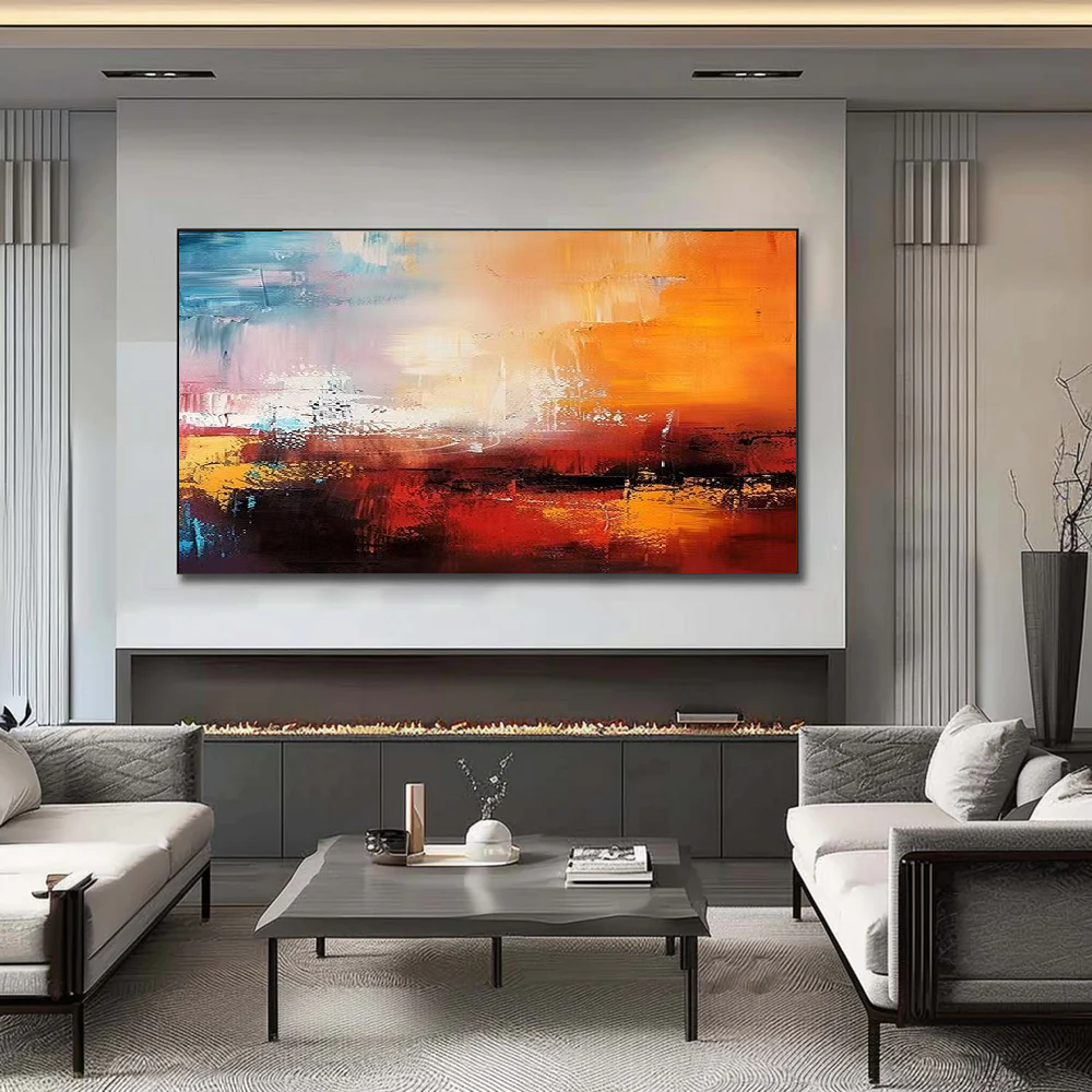Handcrafted Abstract Painting, Modern Wall Art for Home Decor AB2101