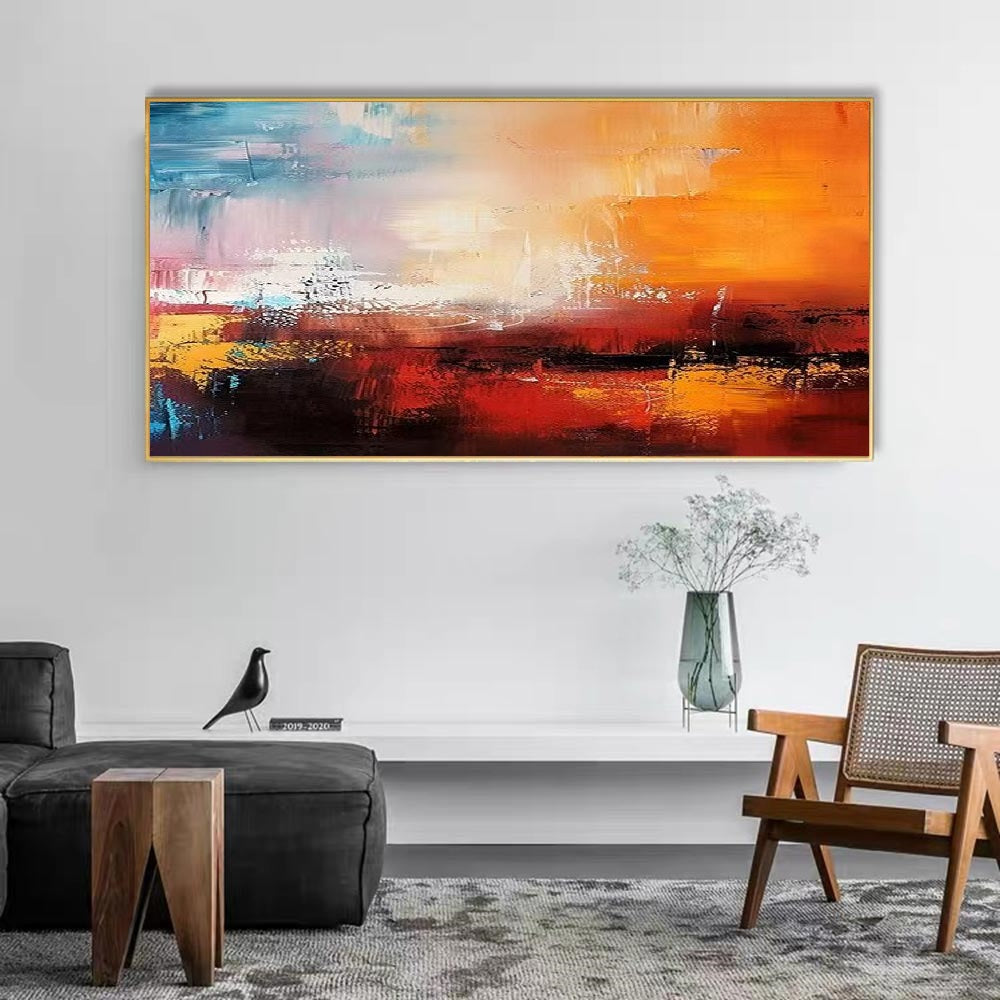 Handcrafted Abstract Painting, Modern Wall Art for Home Decor AB2101