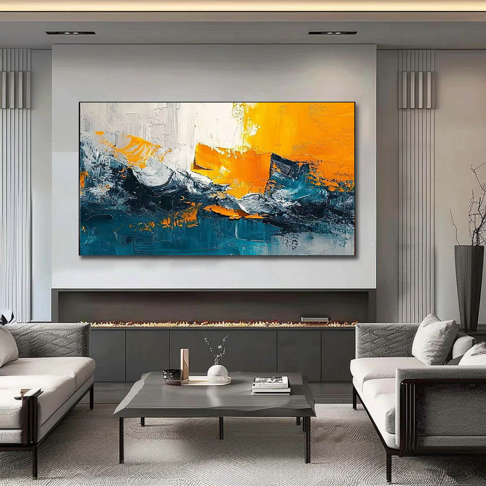 Handcrafted Abstract Painting, Modern Wall Art for Home Decor AB2102