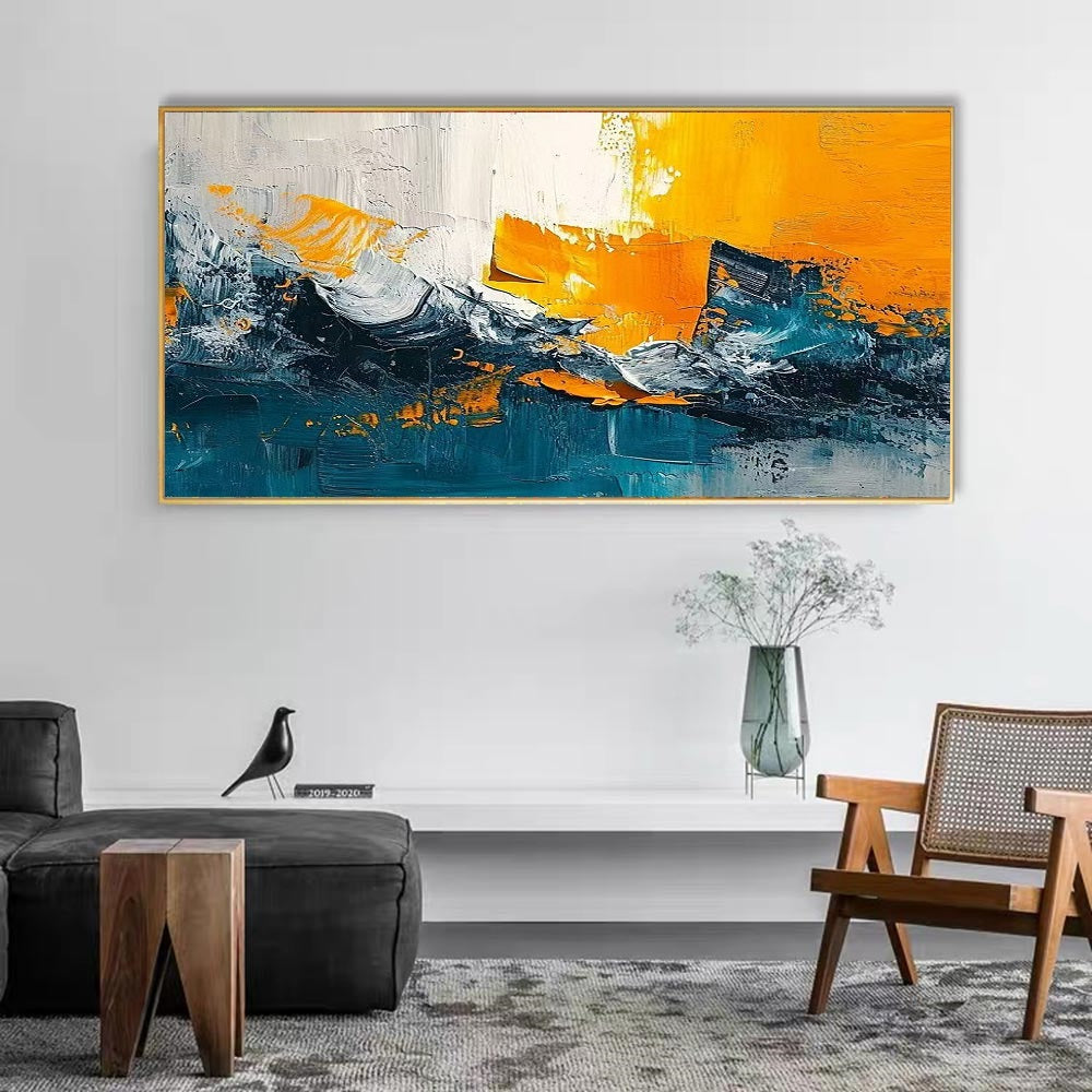Handcrafted Abstract Painting, Modern Wall Art for Home Decor AB2102