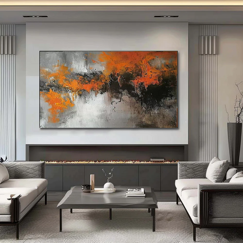 Handcrafted Abstract Painting, Modern Wall Art for Home Decor AB2103