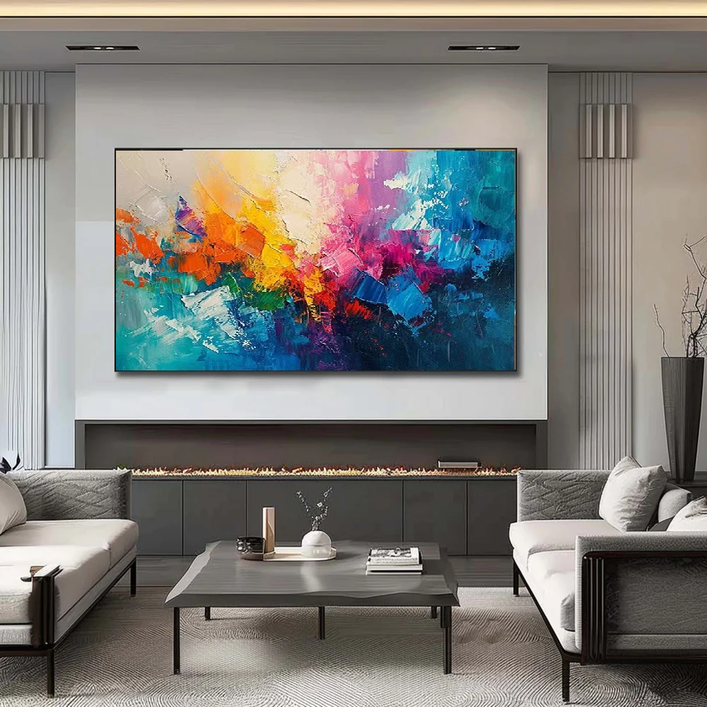 Handcrafted Abstract Painting, Modern Wall Art for Home Decor AB2104