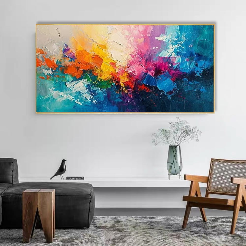 Handcrafted Abstract Painting, Modern Wall Art for Home Decor AB2104
