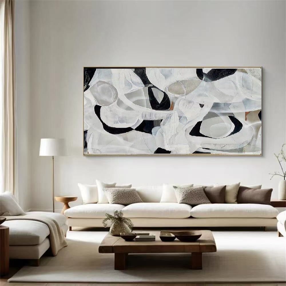 Handcrafted Abstract Painting, Modern Wall Art for Home Decor AB2107
