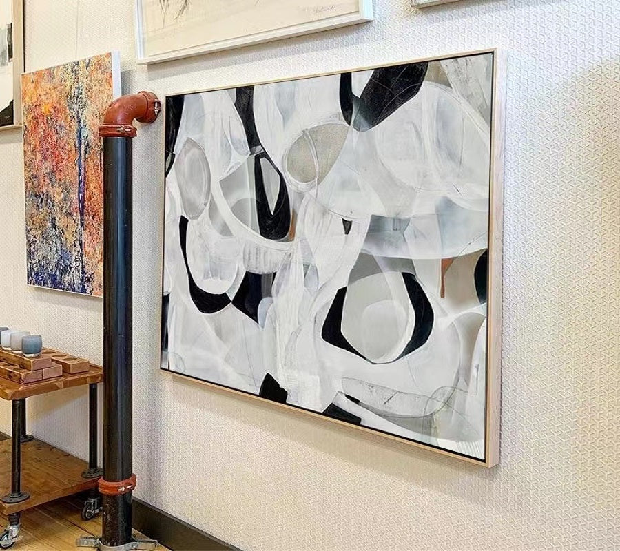 Handcrafted Abstract Painting, Modern Wall Art for Home Decor AB2107