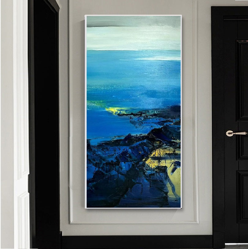 Handcrafted Abstract Painting, Modern Wall Art for Home Decor AB2109