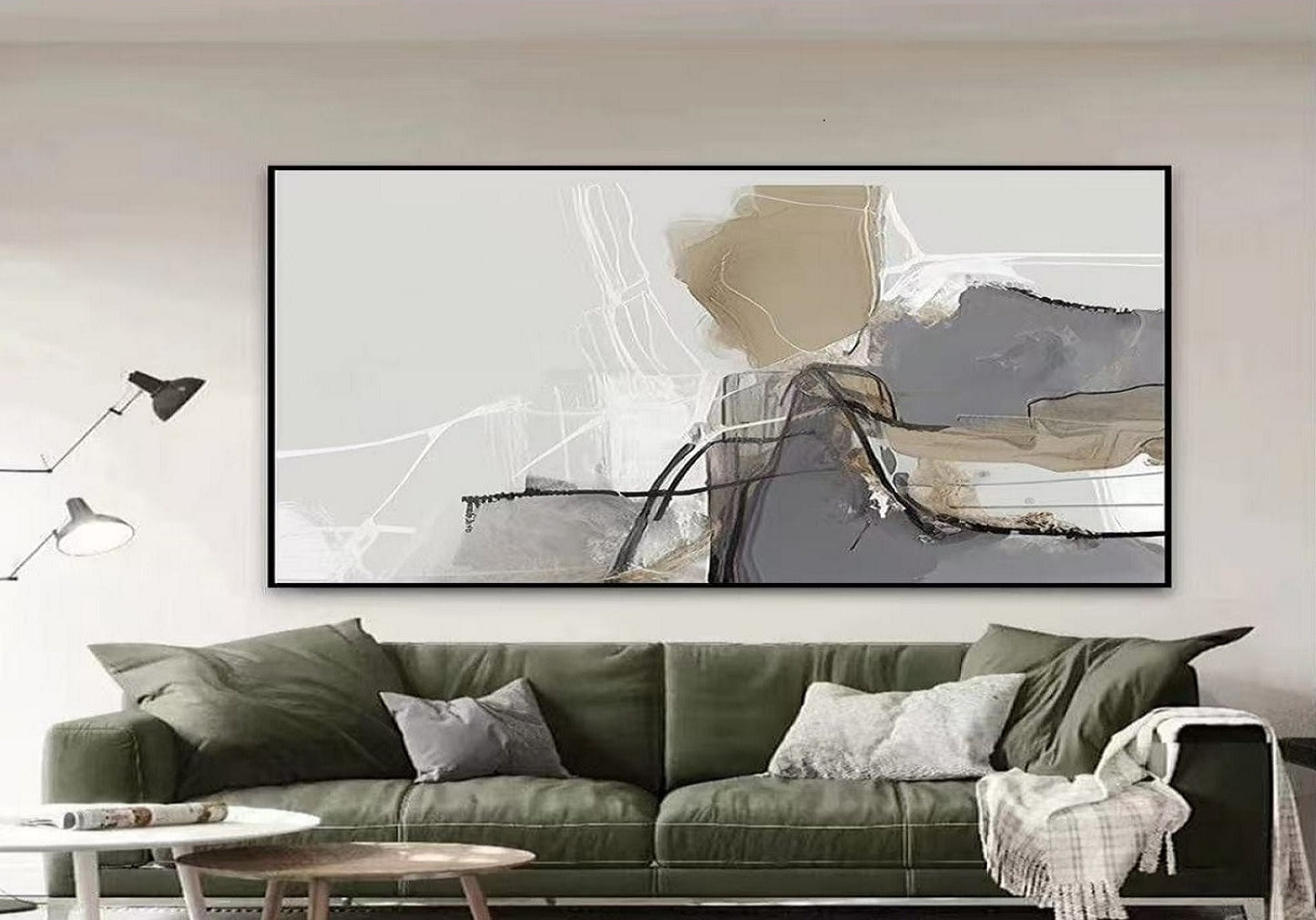 Handcrafted Abstract Painting, Modern Wall Art for Home Decor AB2110