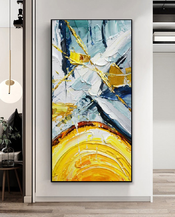 Handcrafted Abstract Painting, Modern Wall Art for Home Decor AB2114
