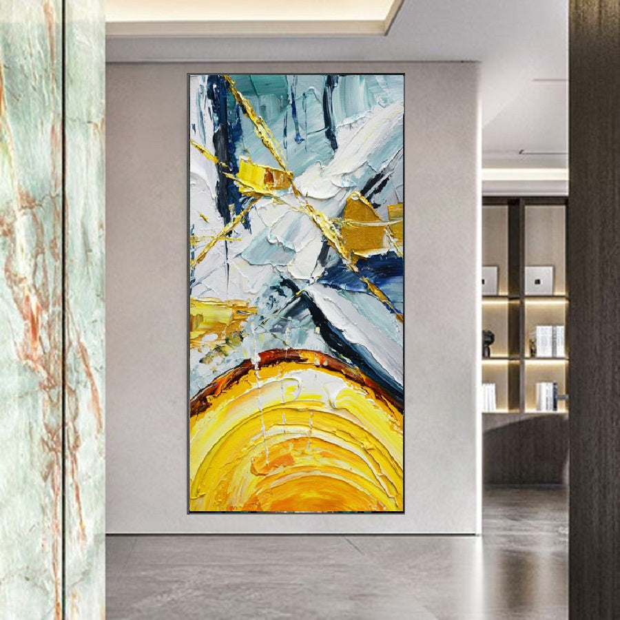 Handcrafted Abstract Painting, Modern Wall Art for Home Decor AB2114