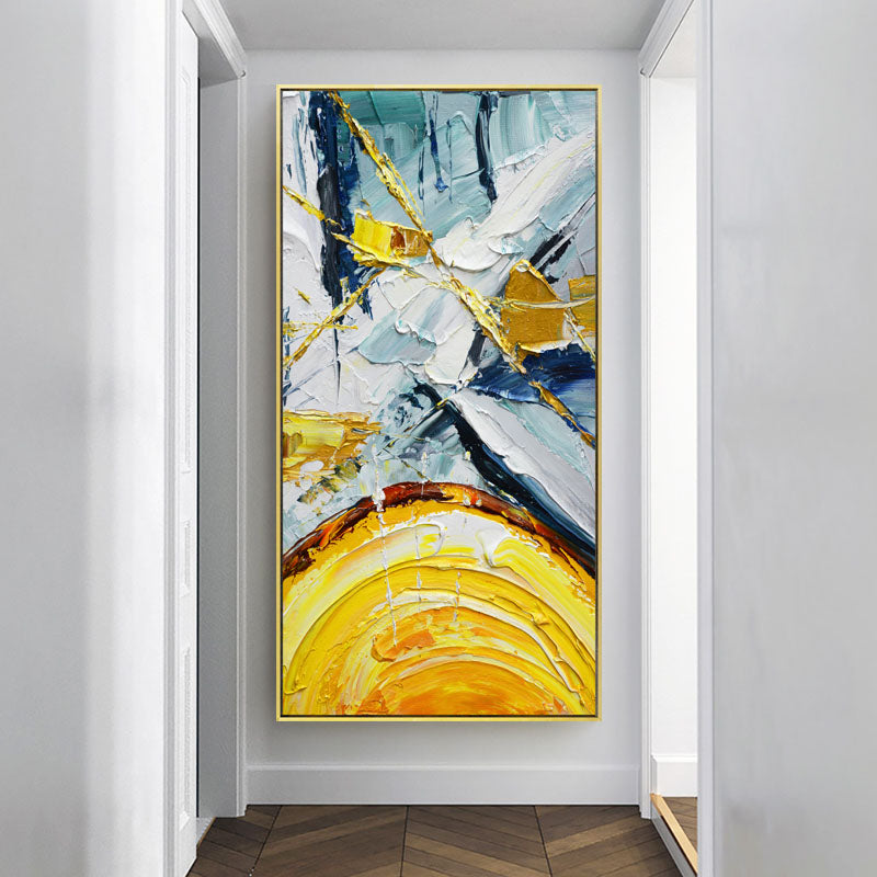 Handcrafted Abstract Painting, Modern Wall Art for Home Decor AB2114