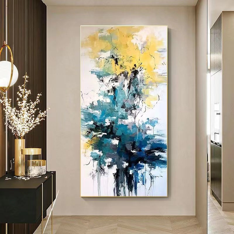 Handcrafted Abstract Painting, Modern Wall Art for Home Decor AB2115
