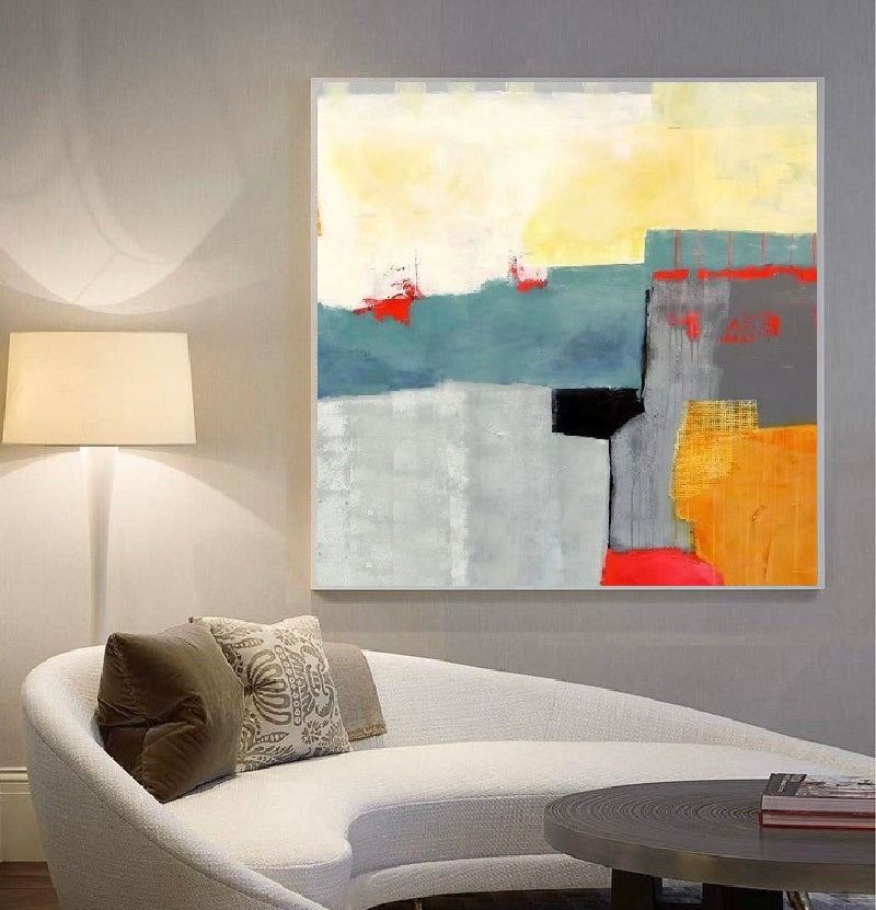 Handcrafted Abstract Painting Fine Wall Art For Homedecor AB3005A
