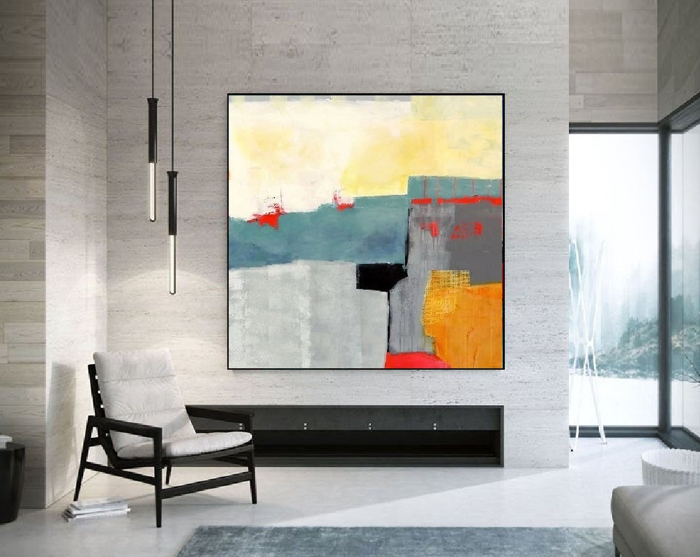 Handcrafted Abstract Painting Fine Wall Art For Homedecor AB3005A