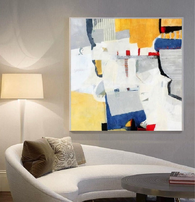 Handcrafted Abstract Painting, Modern Wall Art for Home Decor AB3005B