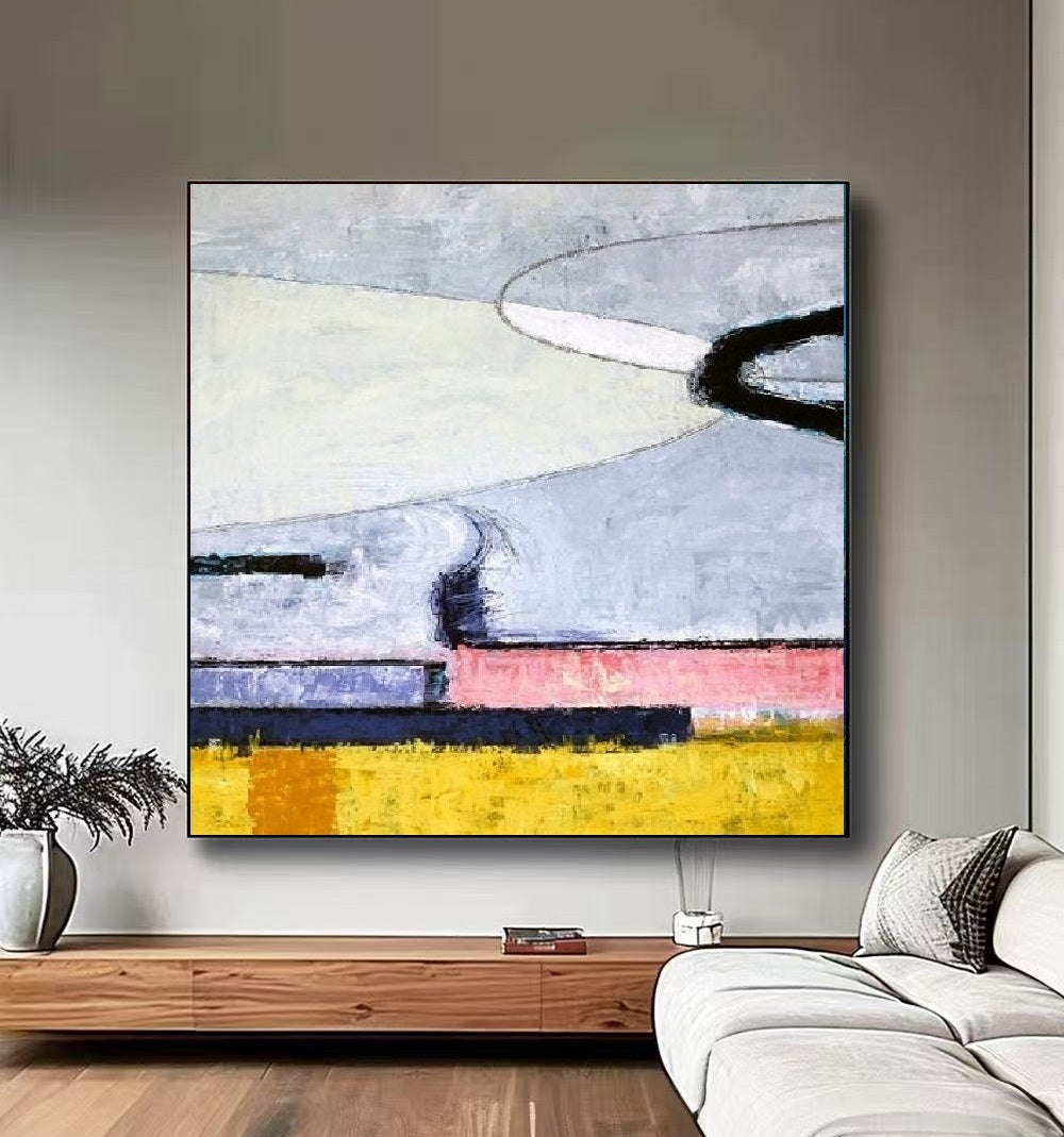 Handcrafted Abstract Painting Fine Wall Art For Homedecor AB3010B