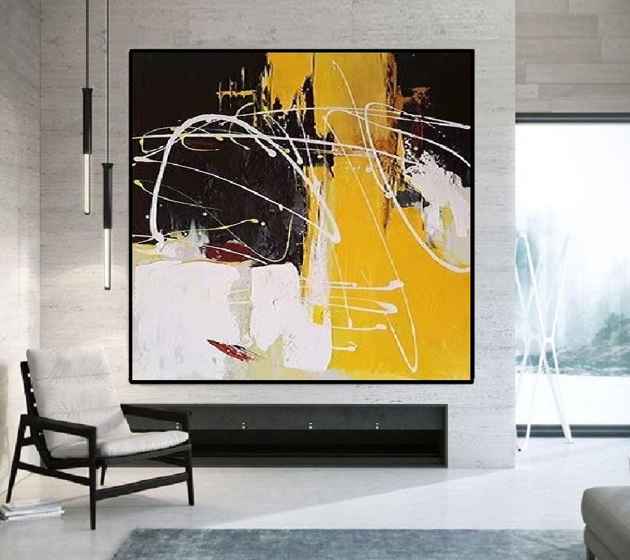 Handcrafted Abstract Painting, Modern Wall Art for Home Decor AB3020