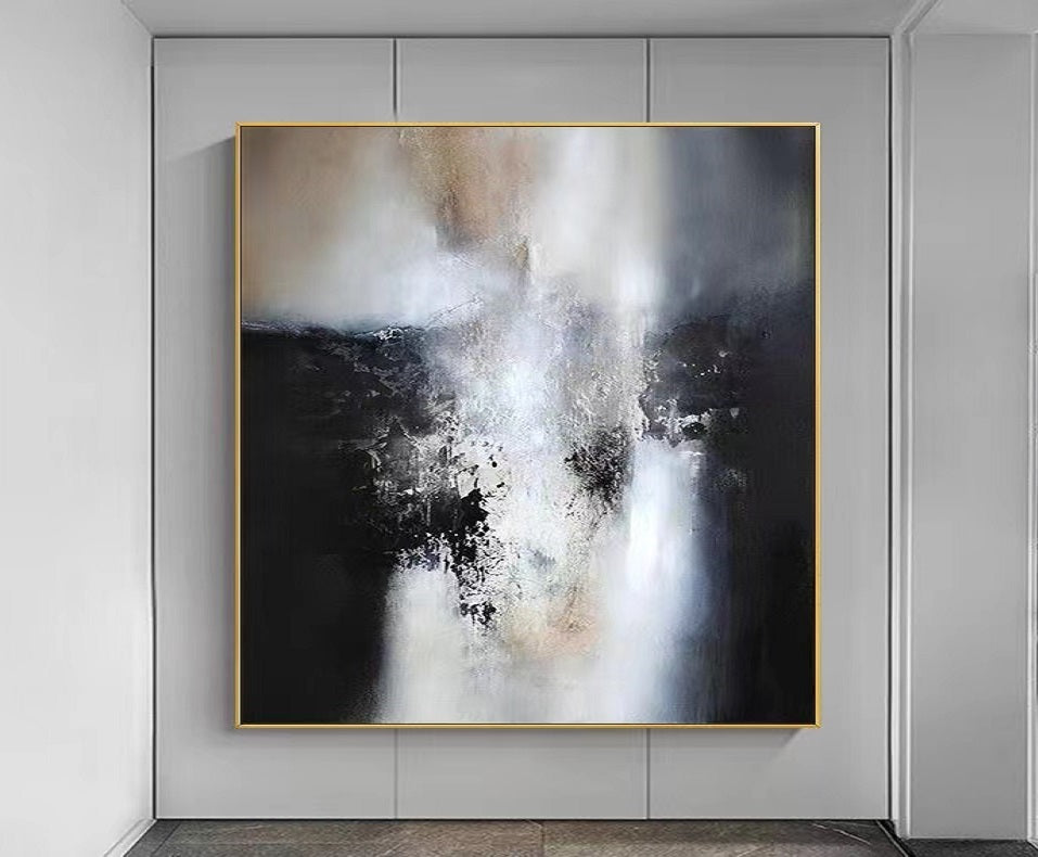 Handcrafted Abstract Painting, Modern Wall Art for Home Decor AB3022