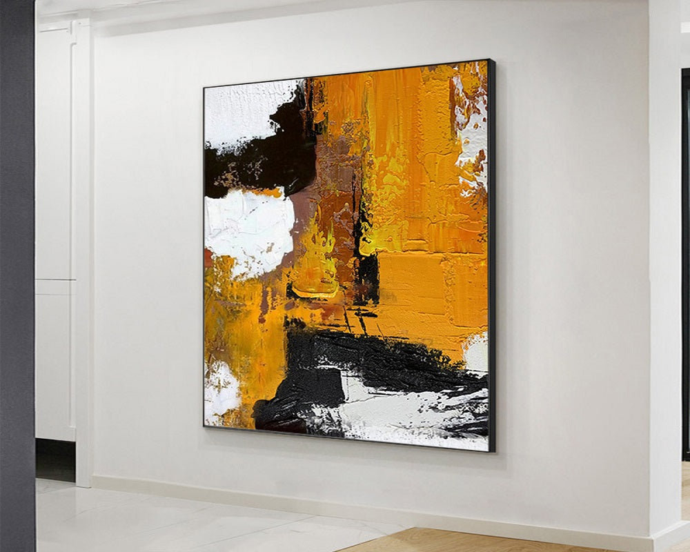 Handcrafted Abstract Painting, Modern Wall Art for Home Decor AB3030