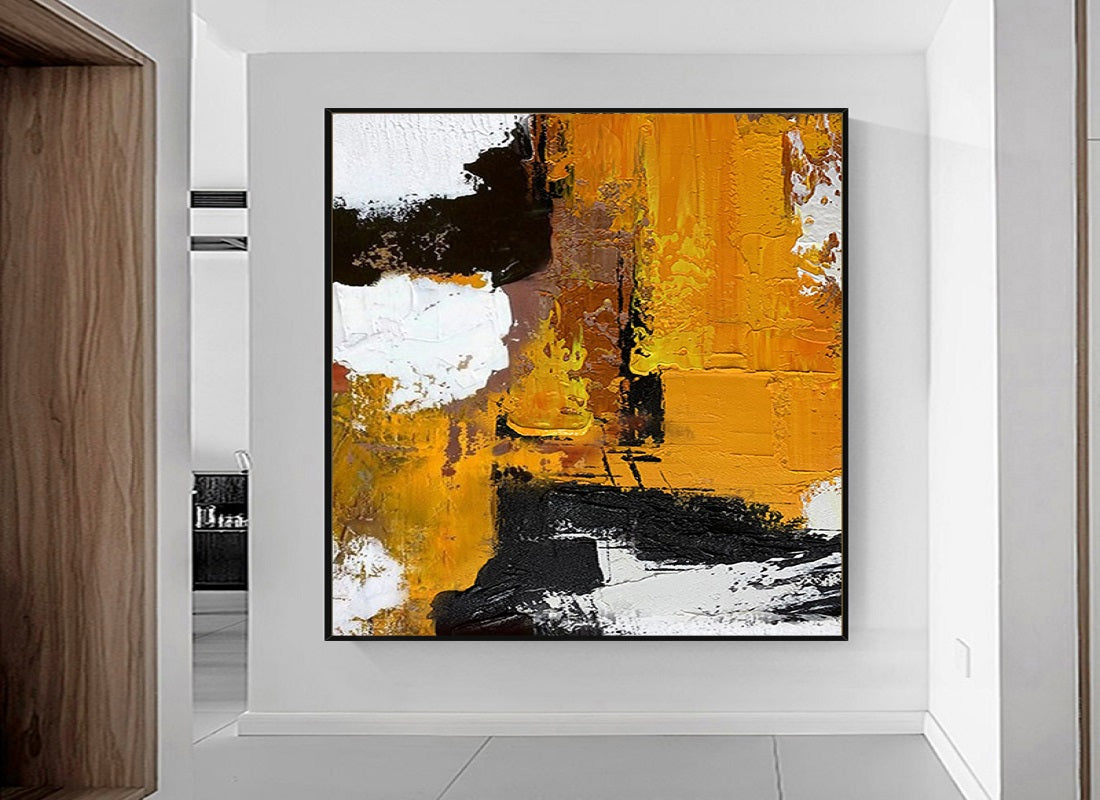 Handcrafted Abstract Painting, Modern Wall Art for Home Decor AB3030