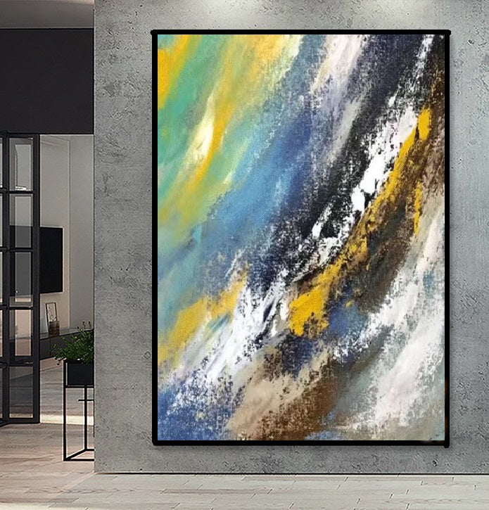 Handcrafted Abstract Painting Fine Art For Homedecor MA1482