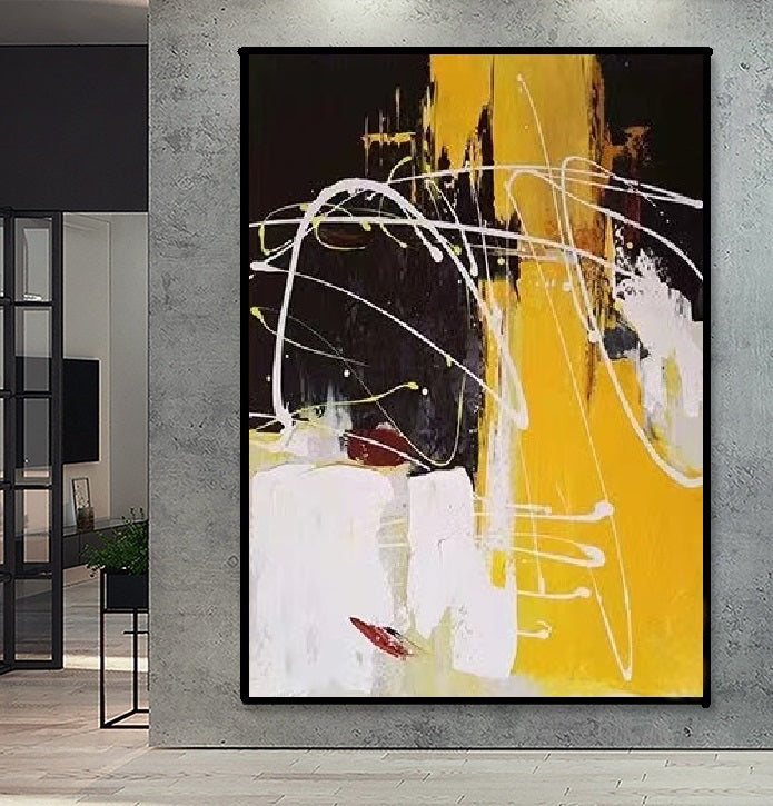 Handcrafted Abstract Painting Fine Art For Homedecor MA1471