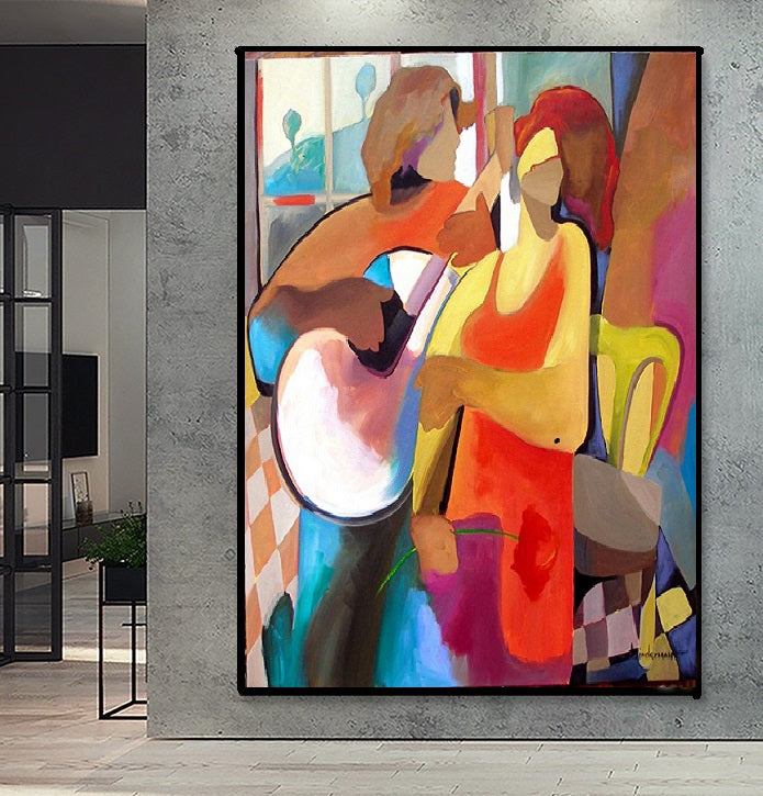 Handcrafted Modern Painting Fine Art For Homedecor MB1031