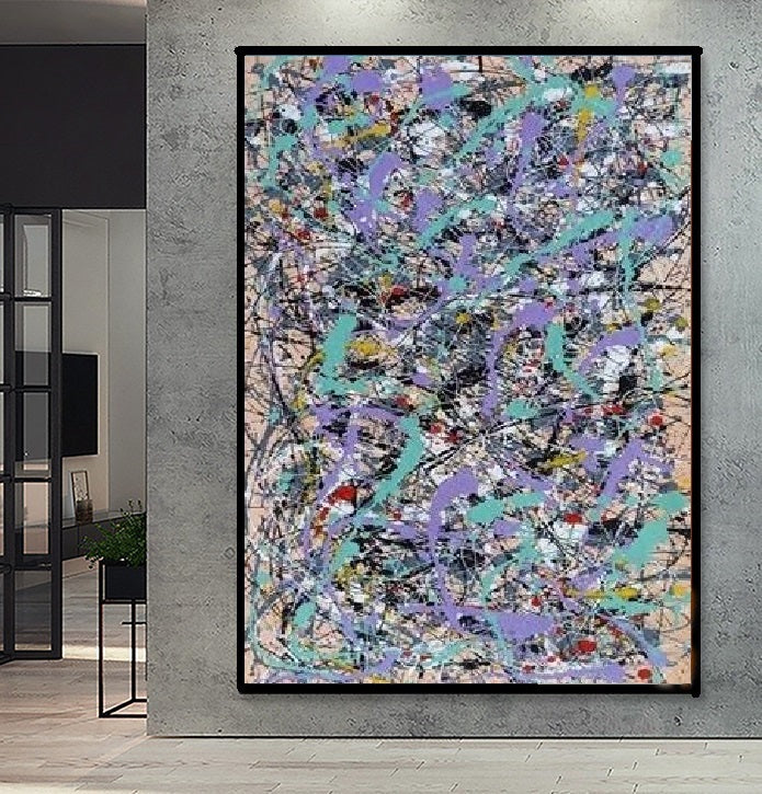 Handcrafted Abstract Painting Fine Art For Homedecor MA1417